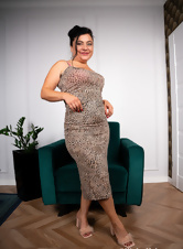 Busty Milf Leopard Dress Hairy Pics