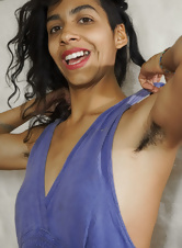 Playful Hottie Red Panties Hairy Pussy Pics